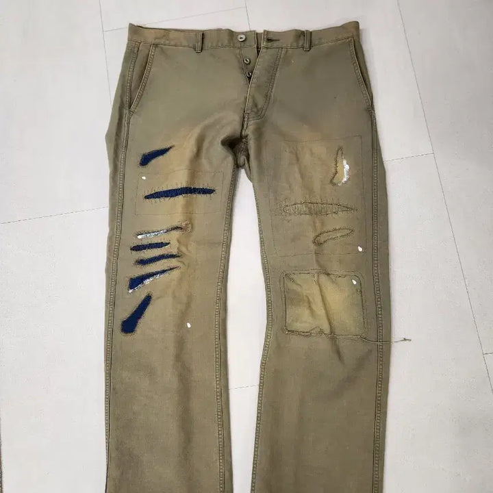 [BUNJANG] Blind Files Damage Chino Pants / [2] 블라인드파일즈 데미지 치노팬츠