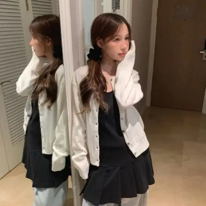 [BUNJANG] Formal Ciel Round Cardigan / 포멀 시엘 라운드 가디건 도매택 르버터 디엠버 컴히얼 멜라운지