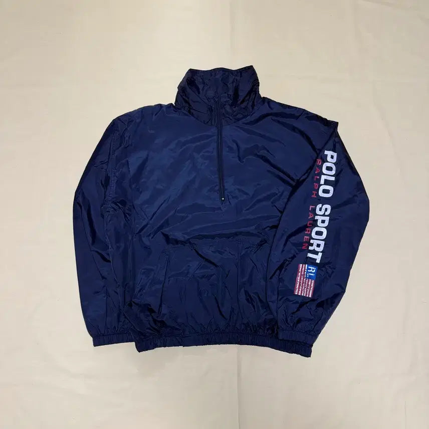 [BUNJANG] Polo Sport 90s Half-Zip Nylon Pullover / 폴로 스포츠 하프집업 나일론 풀오버 90s