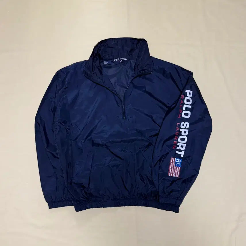[BUNJANG] Polo Sport 90s Half-Zip Nylon Pullover / 폴로 스포츠 하프집업 나일론 풀오버 90s