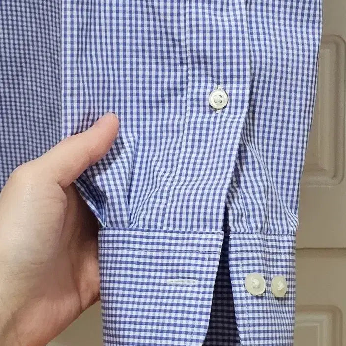 [SOLD OUT] 폴로 랄프로렌 체크 셔츠 M (새상품) 블루 셔츠 슬림핏 정품