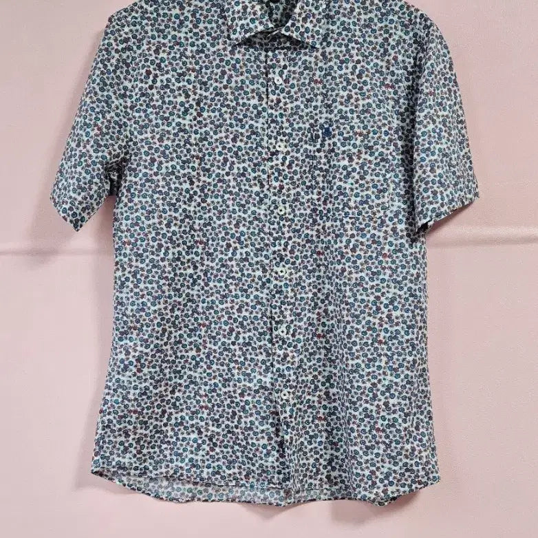 [SOLD OUT] DAKS 플라워 패턴 반팔 셔츠