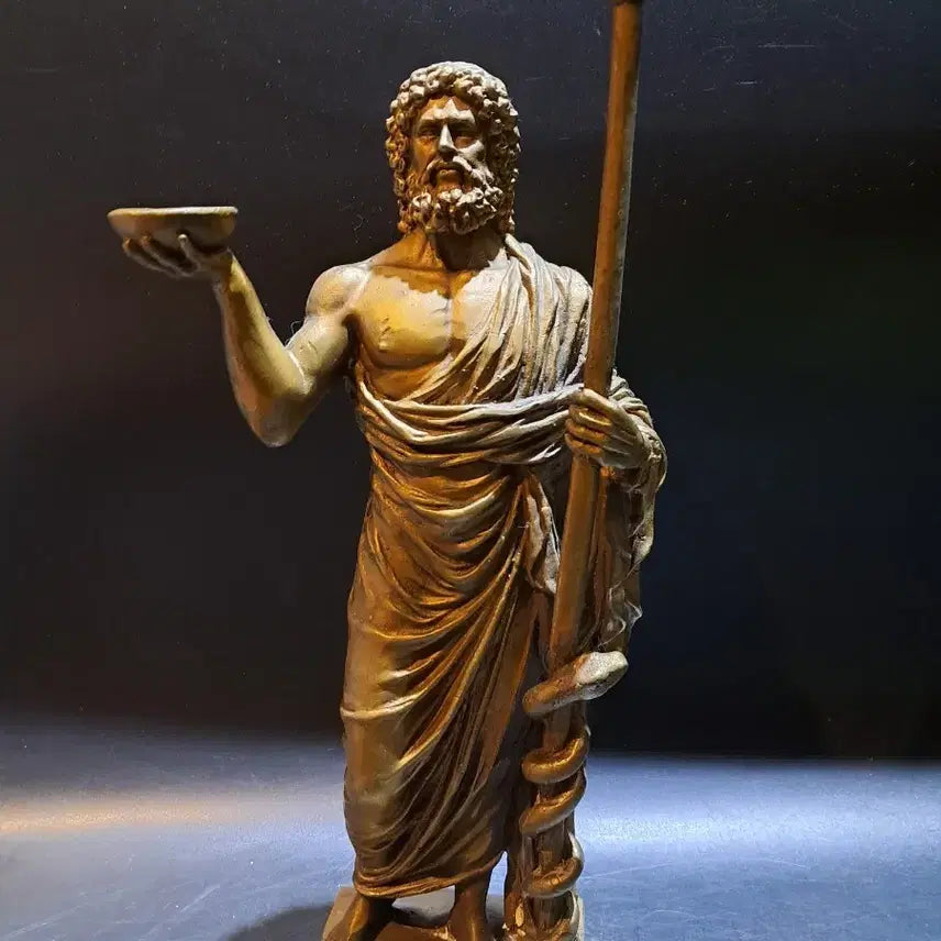 [BUNJANG] Brass Asclepius Statue / 황동 아스클레피오스