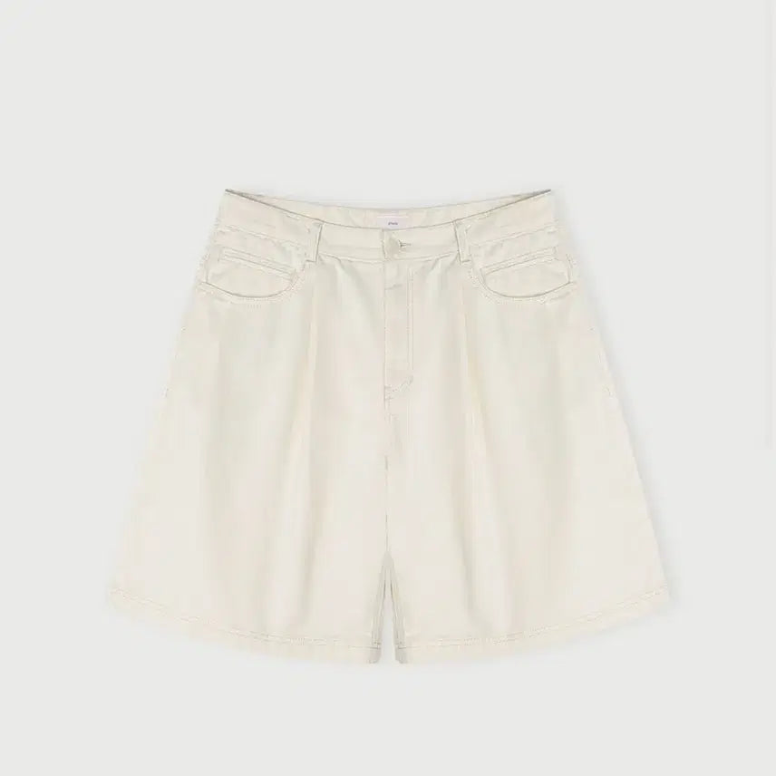 [BUNJANG] ETHOS Wide Half Denim Shorts S / ETHOS 에토스 와이드 하프 데님 팬츠 반바지 S