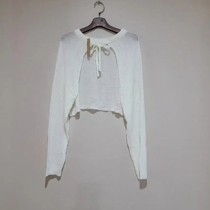 [BUNJANG] White Mesh Bolero Cardigan / (새상품)화이트 망사 볼레로
