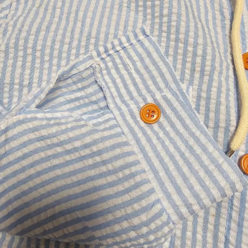[SOLD OUT] 후드 스트라이프 셔츠 저렴하게