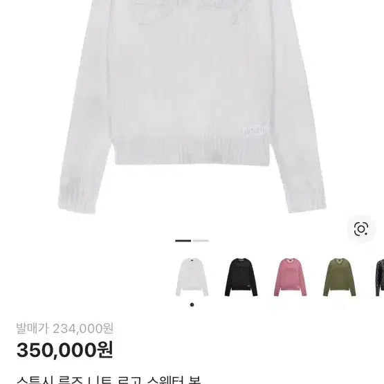 [BUNJANG] Stussy Loose Knit Logo Sweater / 스투시 루즈 니트 로고 스웨터