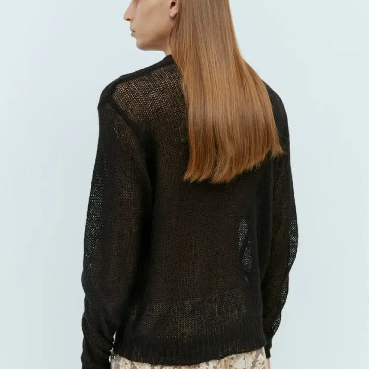 [BUNJANG] Stussy Loose Knit Logo Sweater / 스투시 루즈 니트 로고 스웨터