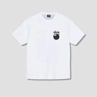 [BUNJANG] Stussy 8 Ball T-shirt White / 스투시 8볼 반팔 티셔츠 화이트 새상품