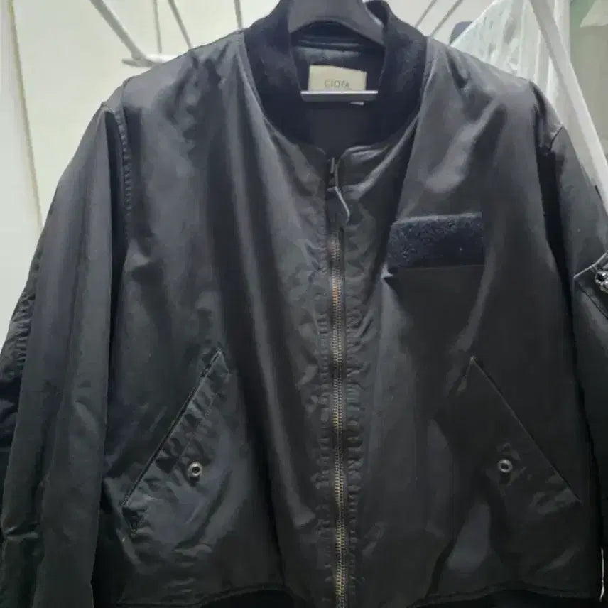 [BUNJANG] Shota Black MA-1 Jacket Size 5 / 시오타 블랙 MA-1 5사이즈