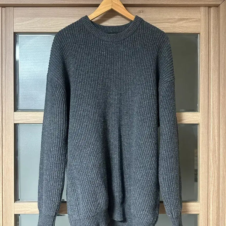 [BUNJANG] Charcoal Knit Sweater L / 차콜 니트 L