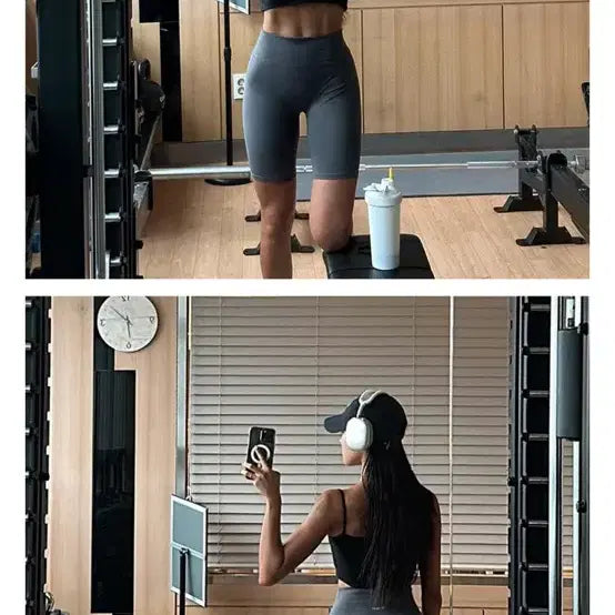 [BUNJANG] 오버힙 4부레깅스 / 오버힙 4부레깅스