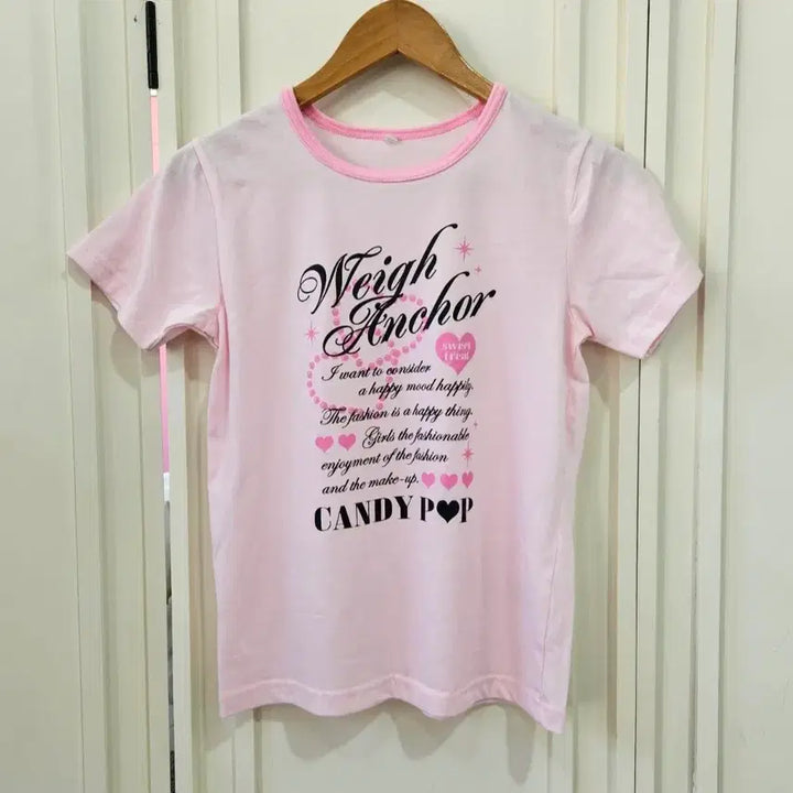 [BUNJANG] Pink Tone Printed T-Shirts Bundle Set / 프린팅 반팔 티셔츠 3종 세트일괄