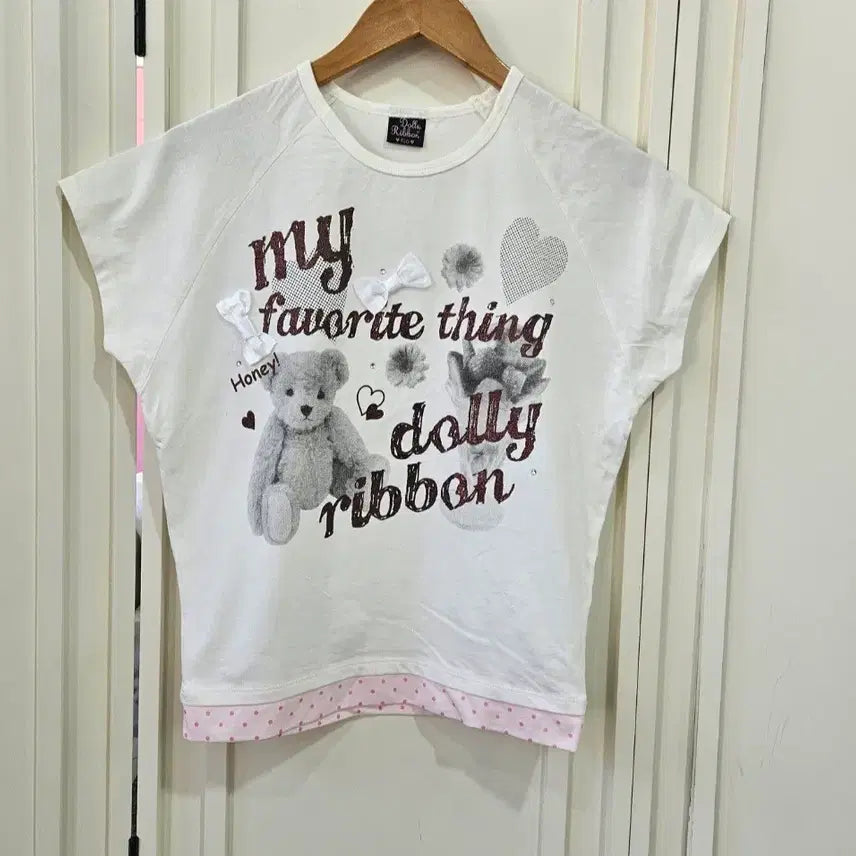 [BUNJANG] Pink Tone Printed T-Shirts Bundle Set / 프린팅 반팔 티셔츠 3종 세트일괄
