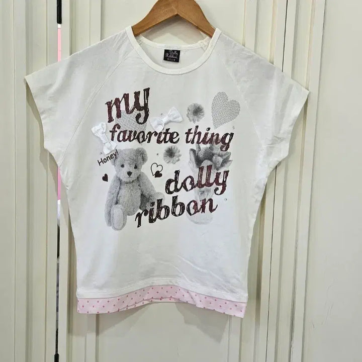 [BUNJANG] Pink Tone Printed T-Shirts Bundle Set / 프린팅 반팔 티셔츠 3종 세트일괄