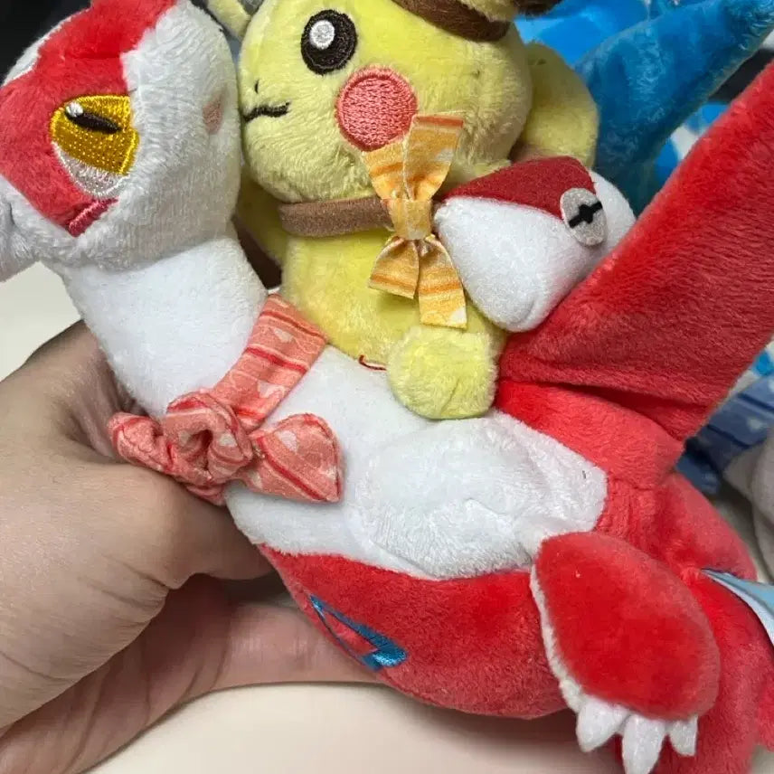[BUNJANG] Pokemon Latias Latios Pikachu Keyring Bundle Set / 급전) 포켓몬 라티아스 라티오스를 탄 피카츄 키링 일괄