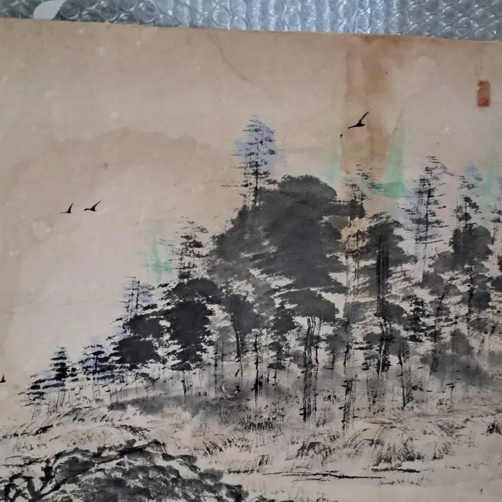 [BUNJANG] 동양화 산수화 옛날그림 현판 / 동양화 산수화 옛날그림 현판