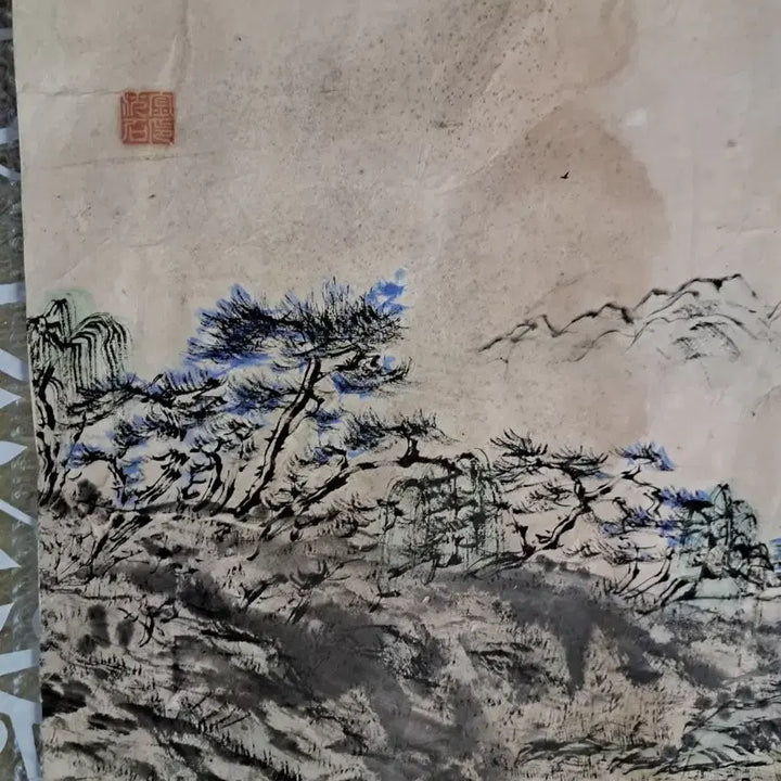 [BUNJANG] 동양화 산수화 옛날그림 현판 / 동양화 산수화 옛날그림 현판