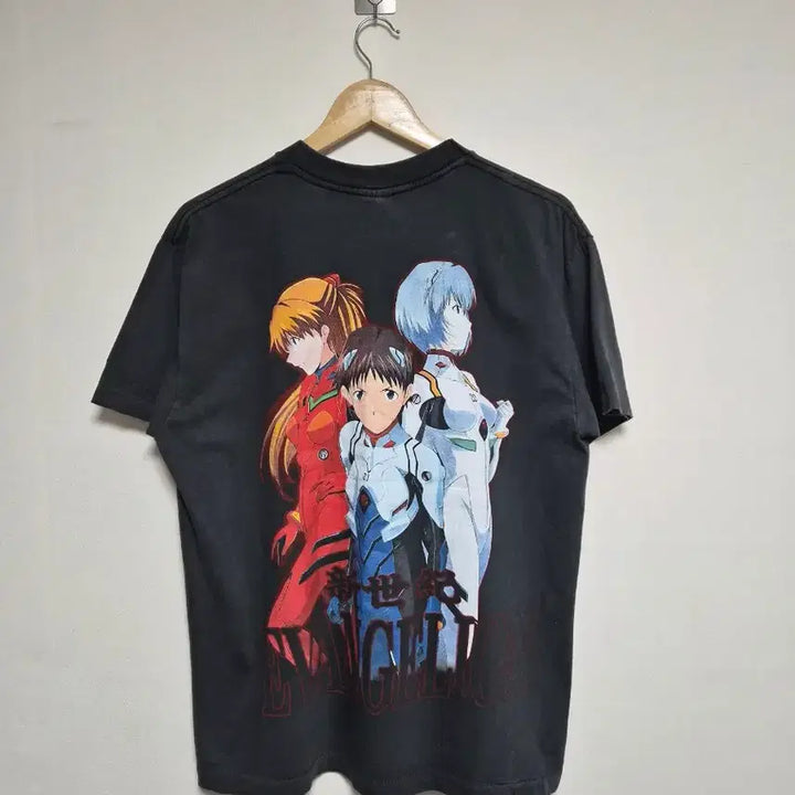 [BUNJANG] Evangelion Group Logo Anime T-shirt (L) / JPN 에반게리온 단체로고 애니 티셔츠 L - T161