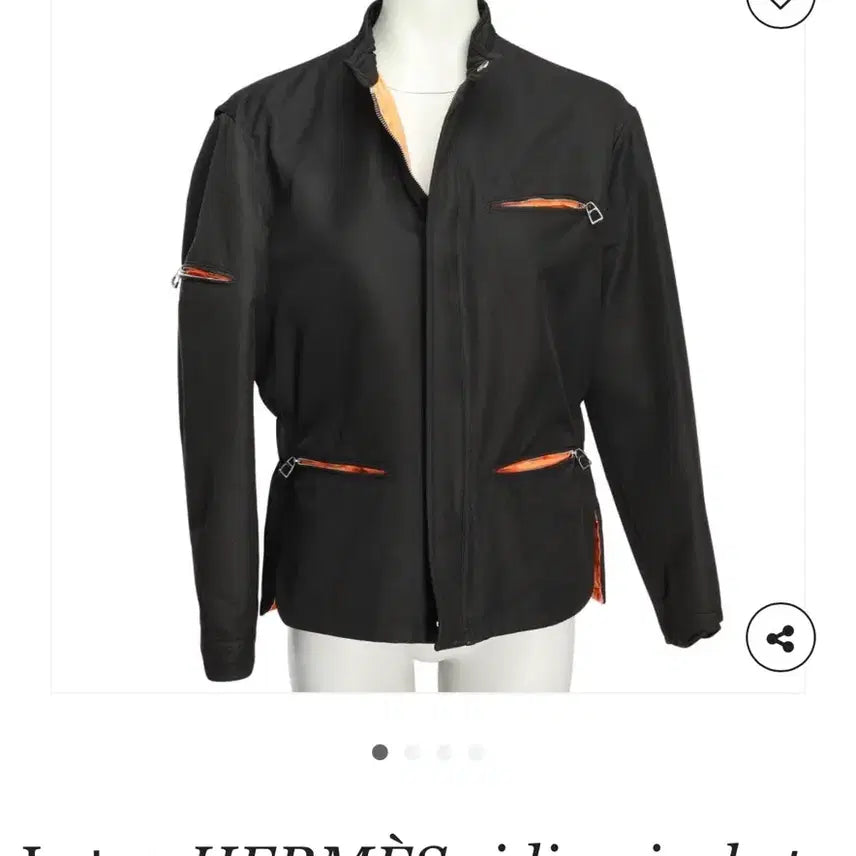 [SOLD OUT] 에르메스 블랙 라이딩 자켓 M(100-105)