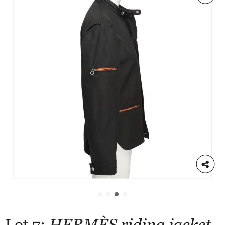 [SOLD OUT] 에르메스 블랙 라이딩 자켓 M(100-105)