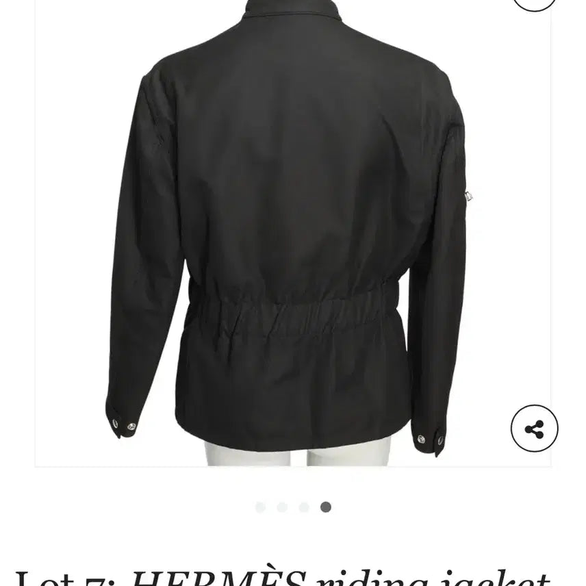 [SOLD OUT] 에르메스 블랙 라이딩 자켓 M(100-105)