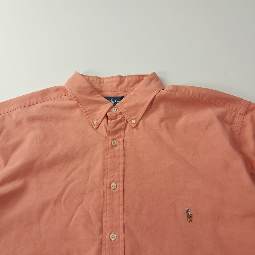[SOLD OUT] CK313 2XLT 폴로 00s 멀티포니 오렌지피치 반팔 셔츠 남방