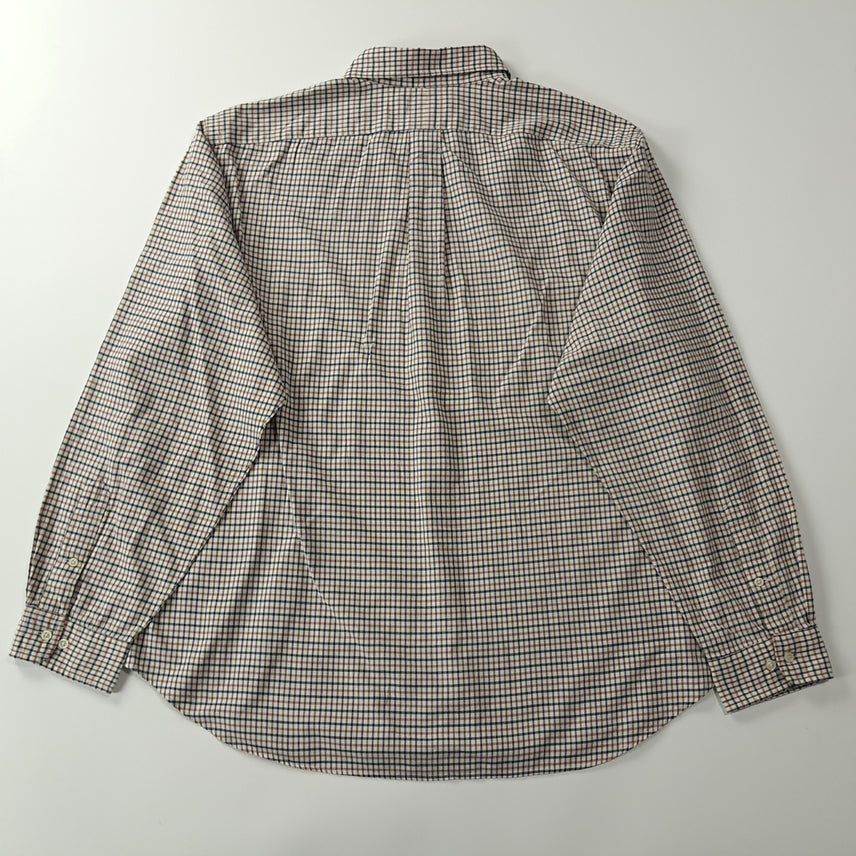 [SOLD OUT] CK325 2XL 폴로 90s 홍콩판 마이크로 태터솔 체크 셔츠 남방