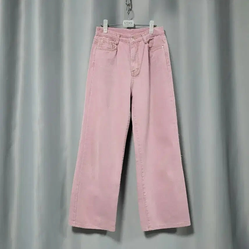 [SOLD OUT] 톤다운된 핑크 와이드 면바지