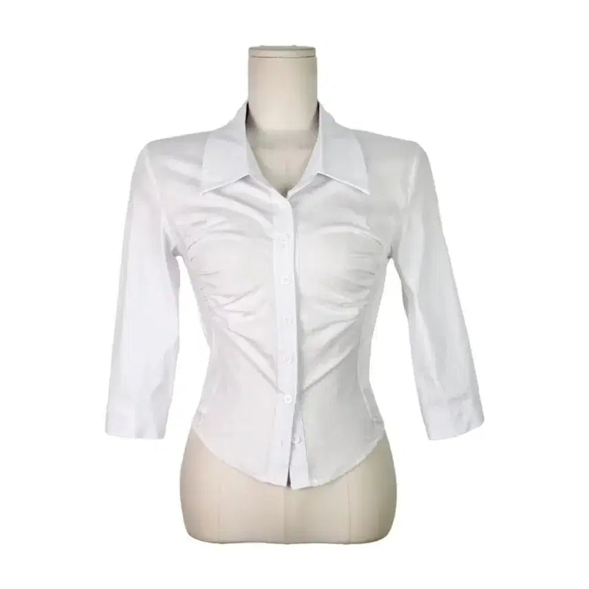 [BUNJANG] 새상품)클래식블랑 셔링 볼륨 셔츠 / 새상품)클래식블랑 셔링 볼륨 셔츠
