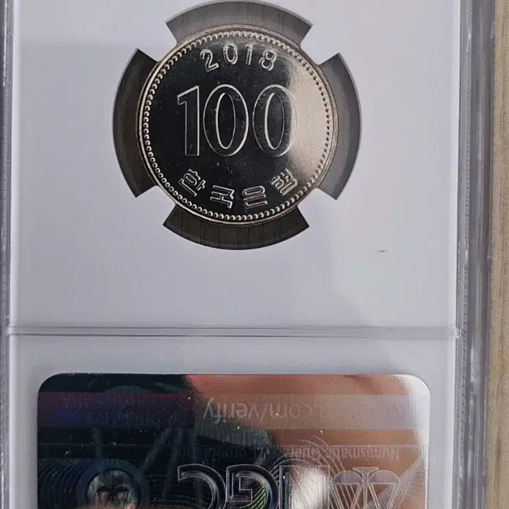 [BUNJANG] 준특년도 2018년 100원 동전 NGC MS65등급 / 준특년도 2018년 100원 동전 NGC MS65등급
