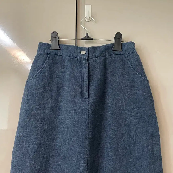 [SOLD OUT] 차콜 린넨 롱 스커트 55-66