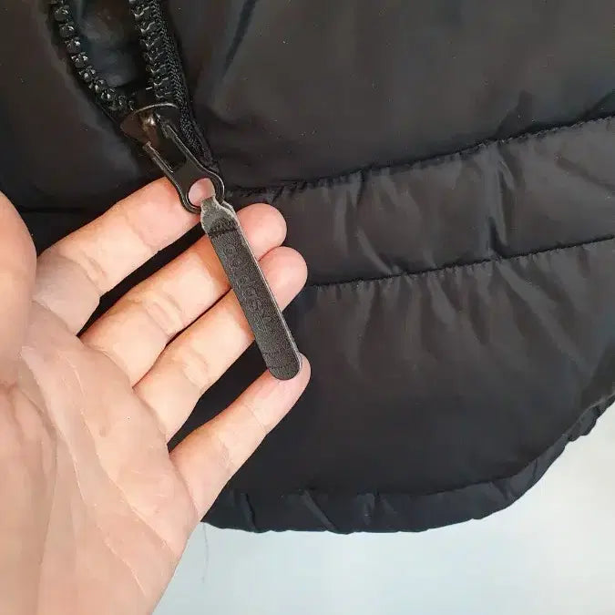 [BUNJANG] Adidas Down Hooded Padded Jacket Black 100 / 아디다스 오리털후드 패딩 블랙100