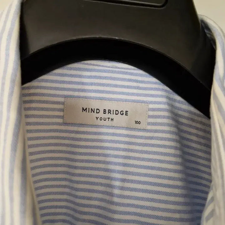 [BUNJANG] Mind Bridge Sky Blue Stripe Shirt 100 / 마인드브릿지 하늘색 스트라이프 셔츠 100