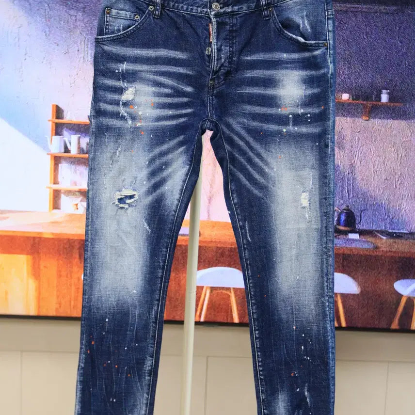 [BUNJANG] Dsquared2 Slim Denim Jeans / 여름까지 쭉 입는 디스퀘어드 넉넉한 35~36
