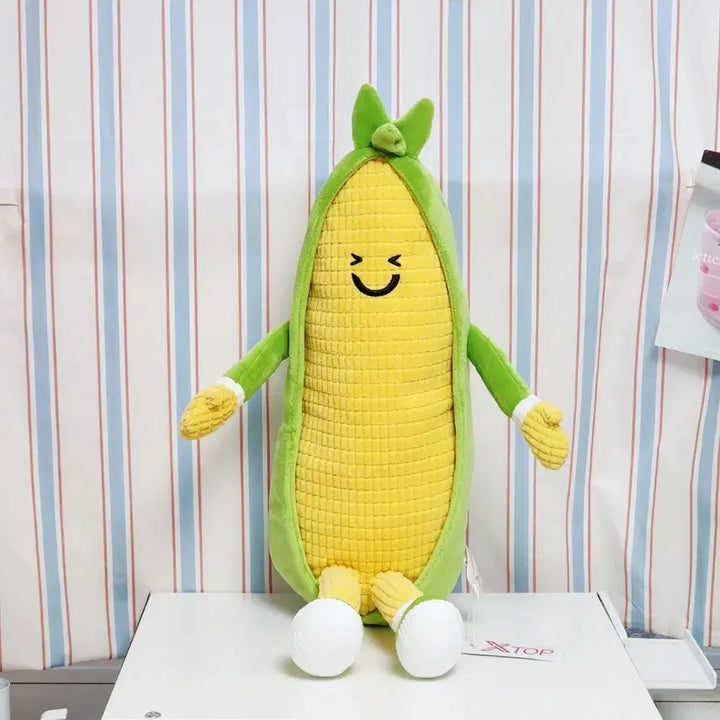 [BUNJANG] Corn Plush Doll 35cm / 새상품)옥수수 중형 인형 35cm_귀여운 얼굴 야채 빅 누이 굿즈