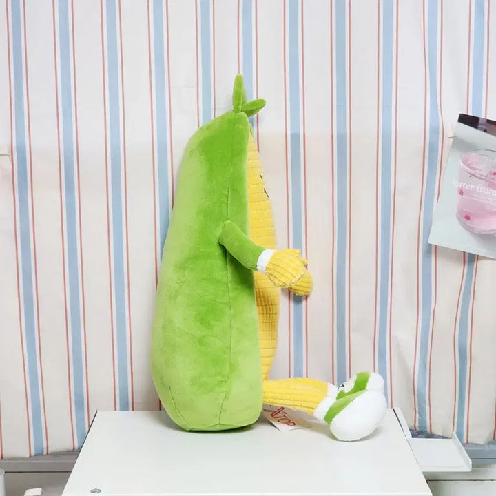 [BUNJANG] Corn Plush Doll 35cm / 새상품)옥수수 중형 인형 35cm_귀여운 얼굴 야채 빅 누이 굿즈