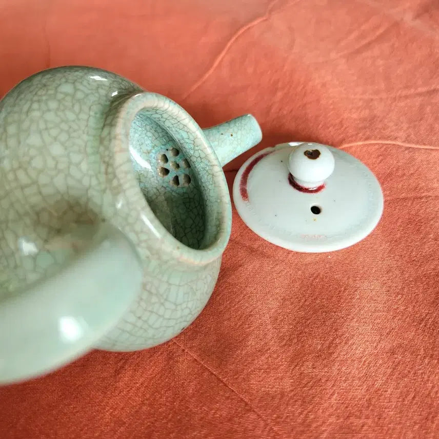 [BUNJANG] 1990s Celadon Porcelain "Jinsa" Teapot (Gwan) / [도자기] 진사 찻주전자(다관)