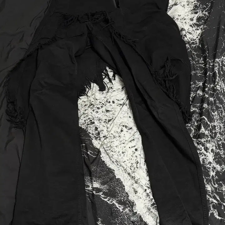 [BUNJANG] Computer Format Skirt Trousers Black / Xl) 컴퓨터 포맷 스커트 트라우져 블랙