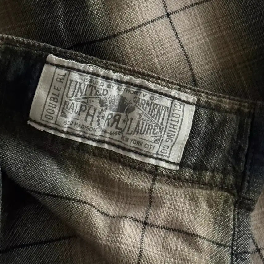 [BUNJANG] [L] RRL 더블알엘 옴브레 체크 셔츠 / [최종가격][L] RRL 더블알엘 옴브레 체크 셔츠