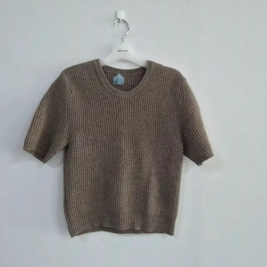 [BUNJANG] Venumant Cocoa Knit Short Sleeve / 베뉴먼트 니트반팔 코코아