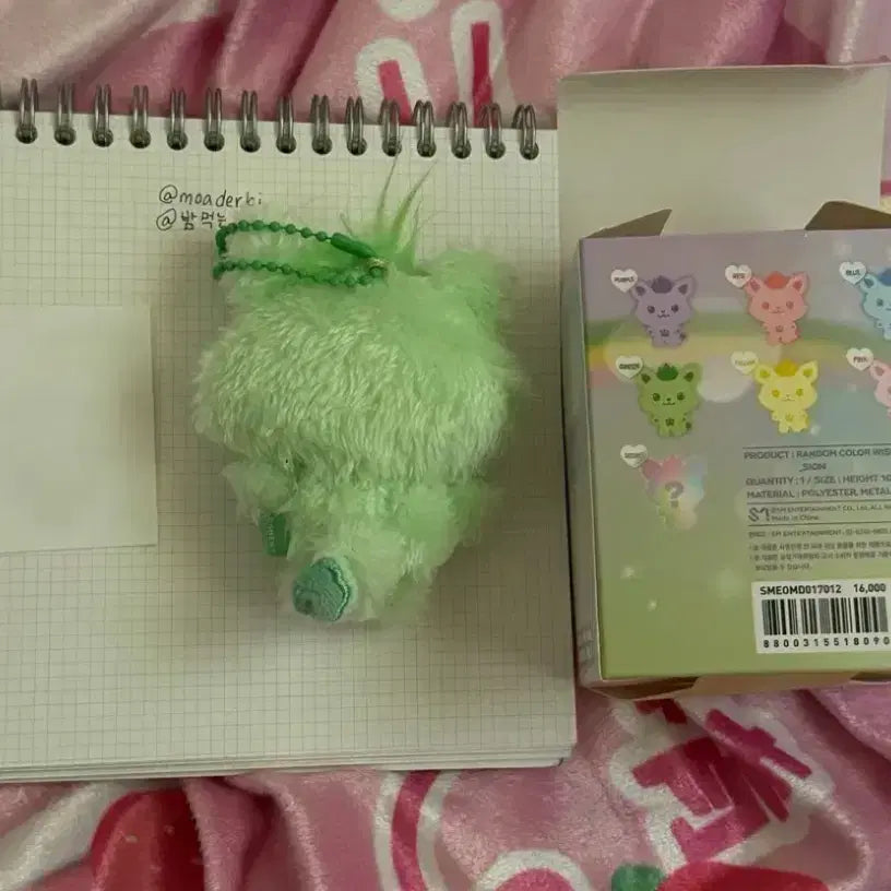 [BUNJANG] NCT WISH Sion Doll Green + Sticker Set / 위시돌 컬러 시오닝  엔시티위시 시온 인형 그린 + 스티커 세트