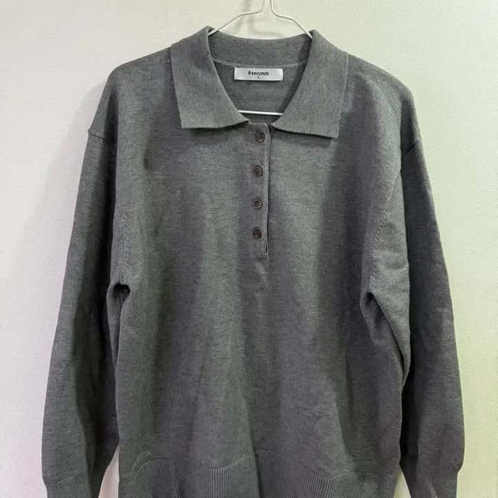 [BUNJANG] Zin Grey Long Sleeve Knit / 진그레이 긴팔 니트