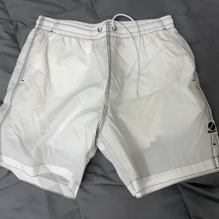 [BUNJANG] HeritageFloss Nylon Shorts White M / 헤리티지플로스 나일론 쇼츠 화이트 M