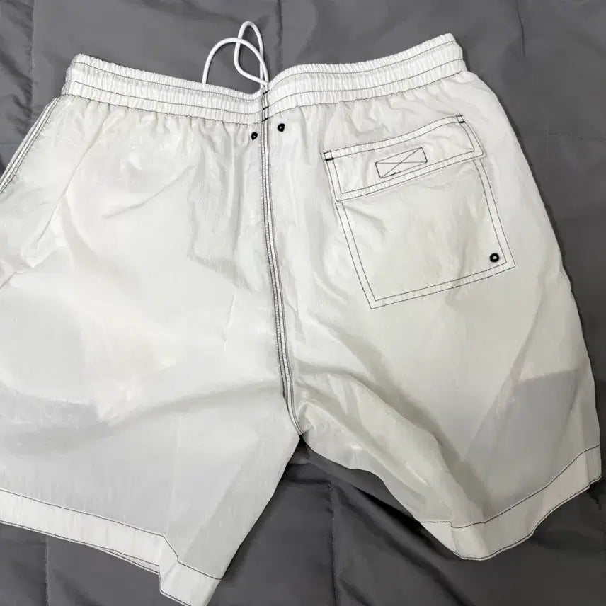 [BUNJANG] HeritageFloss Nylon Shorts White M / 헤리티지플로스 나일론 쇼츠 화이트 M