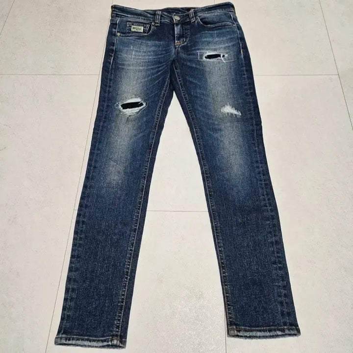 [BUNJANG] EVISU Denim Jeans / 에비수 데미지 워싱 데님 청바지