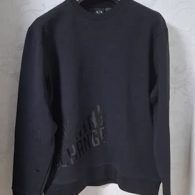 [BUNJANG] Armani Exchange Glossy Logo Sweatshirt (L/G) / (매장판 새상품) 아르마니 익스체인지 유광로고 스웻셔츠 100~105