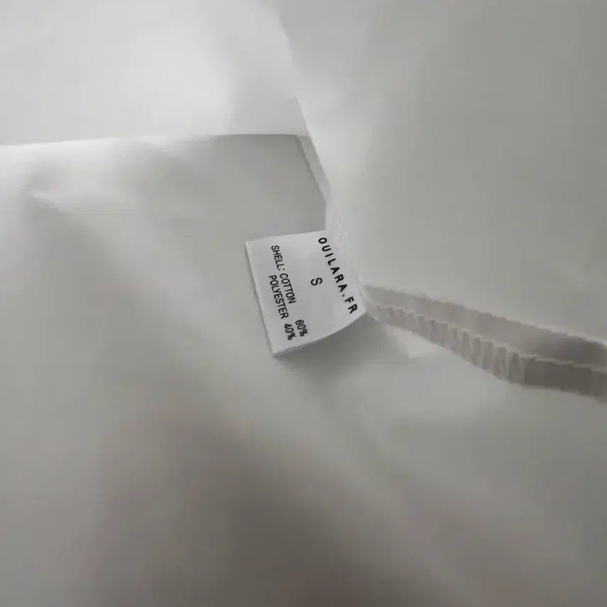 [BUNJANG] OUI LARA White Frill Blouse S / 위라라 OUI LARA.FR 화이트 프릴 블라우스 S
