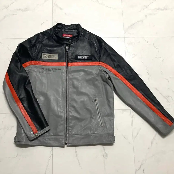 [BUNJANG] 00s Fubu Lambskin Leather Racing Jacket / 00s 푸부 양가죽 리얼레더 레이싱 자켓 100 L