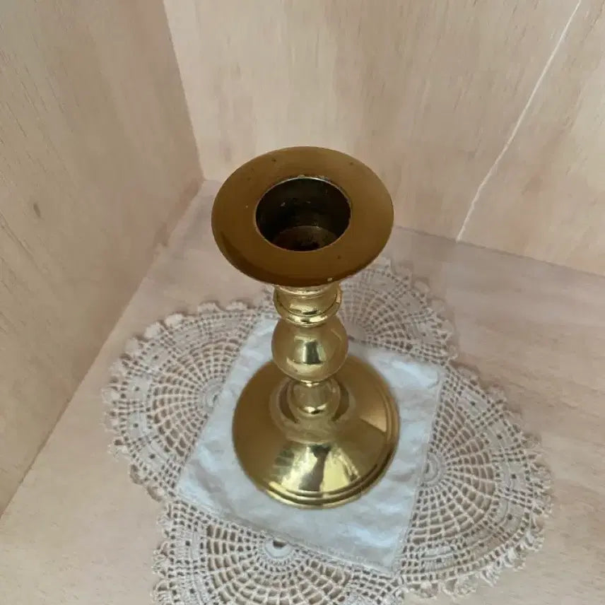 [BUNJANG] Vintage Brass Candlestick Holder / 빈티지 브라스 촛대